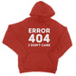 error 404 hoodie red