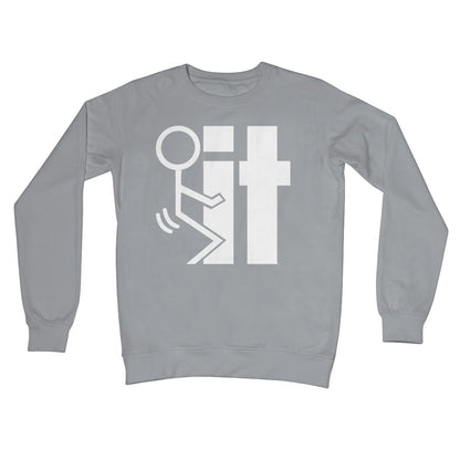 fuck it jumper grey