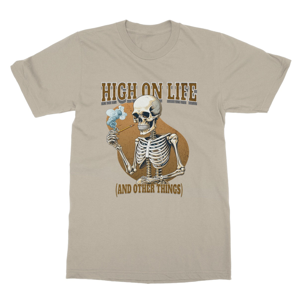 high on life t shirt sand