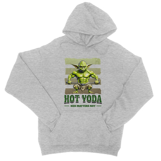 hot yoda hoodie grey