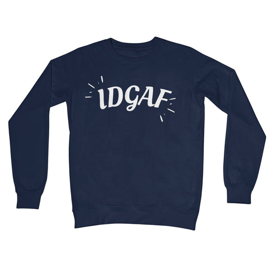 idgaf jumper navy