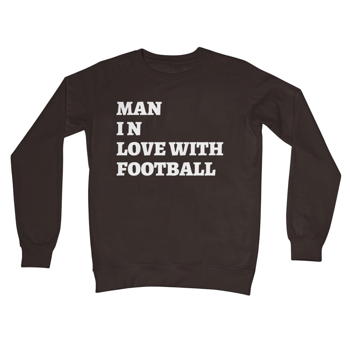 Man In Love With Football Jumper - Hot Chocolate - Funny Jumper