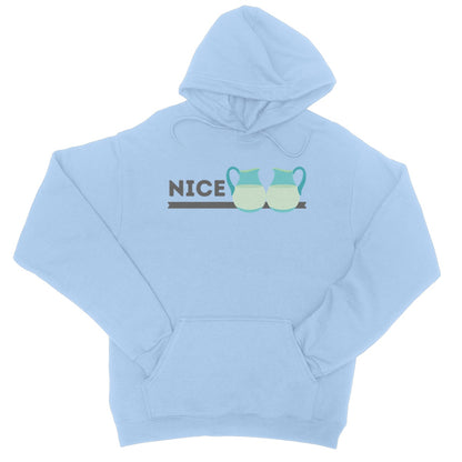 Nice Jugs Hoodie - Sky Blue - Funny Hoodie