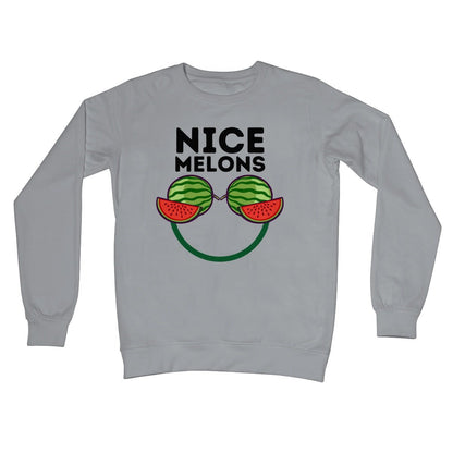 Nice Melons Jumper - Steel Grey - Funny Jumper