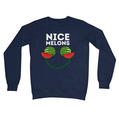 Nice Melons Jumper - Oxford Navy - Funny Jumper