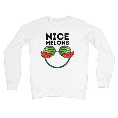 Nice Melons Jumper - Arctic White - Funny Jumper