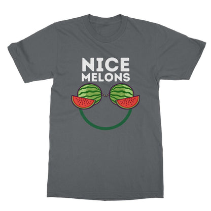 Nice Melons T-Shirt - Charcoal - Funny T-Shirt