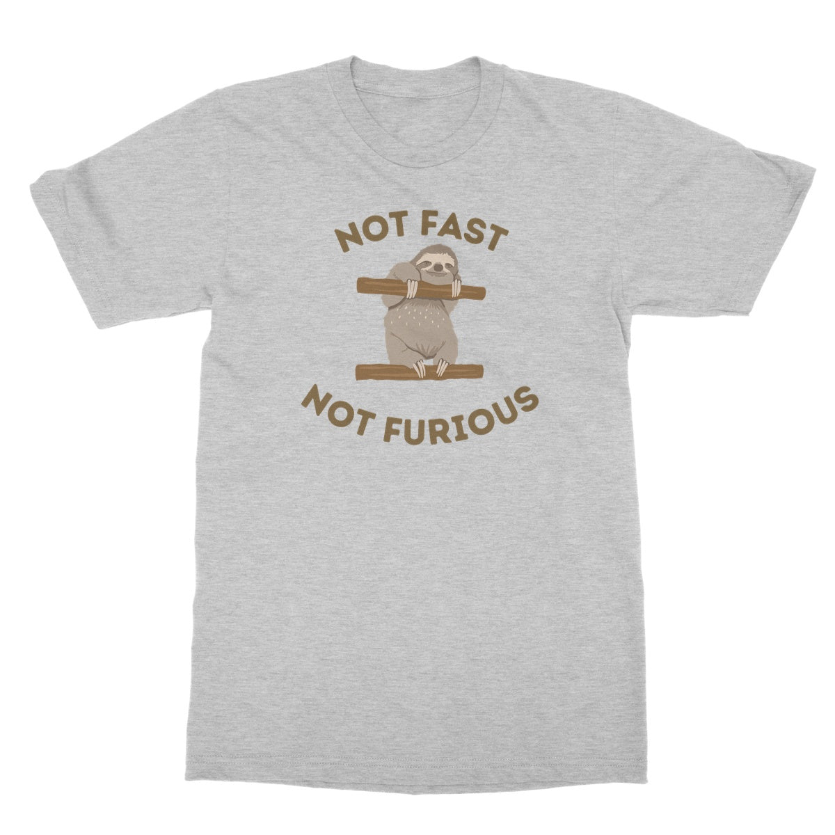Not Fast, Not Furious T-Shirt - Sport Grey - Funny T-Shirt