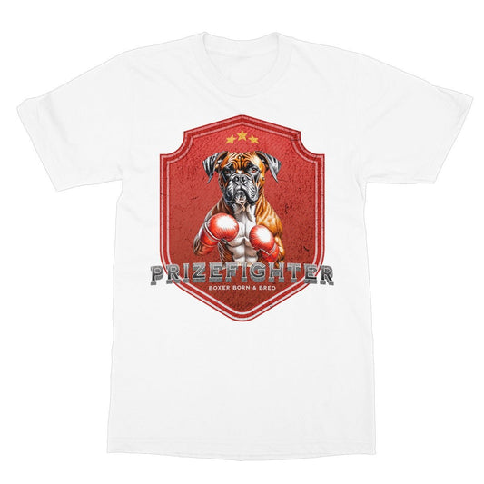 Champion Boxer T-Shirt - White - Funny T-Shirt