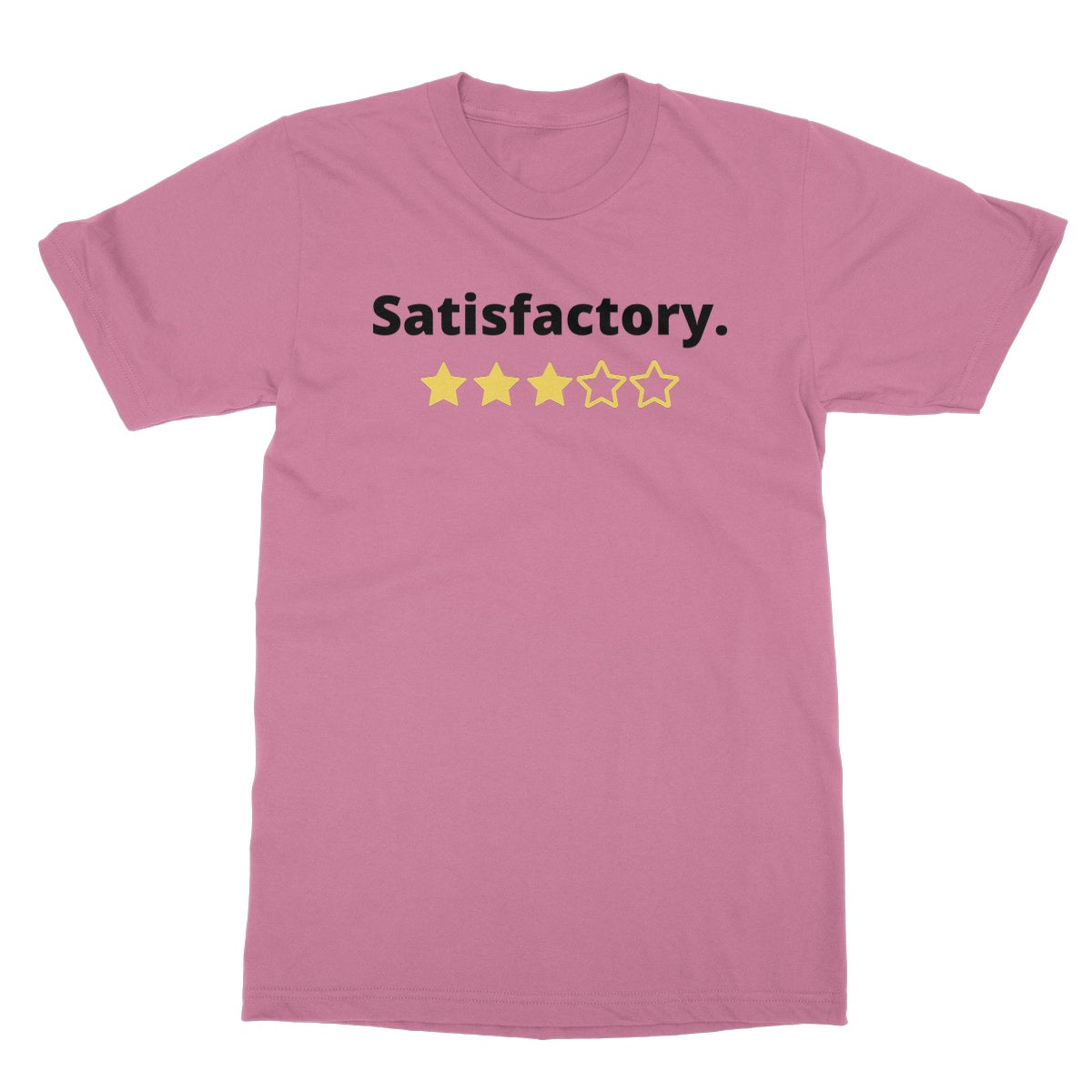 satisfactory t shirt pink