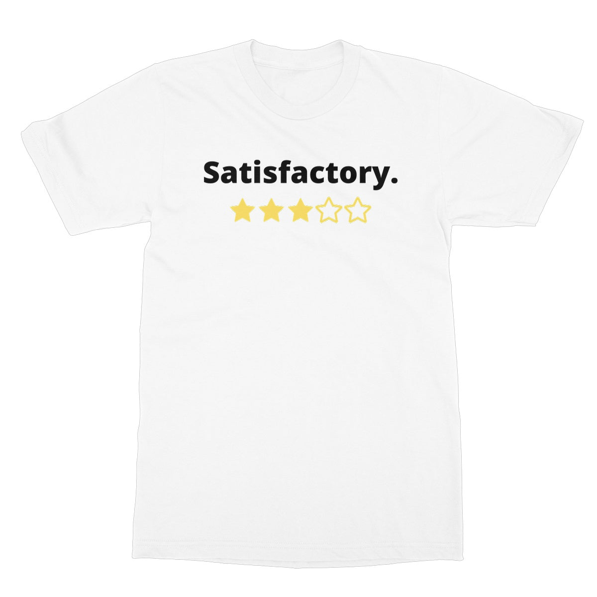 satisfactory t shirt white