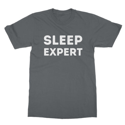 Sleep Expert T-Shirt - Charcoal - Funny T-Shirt