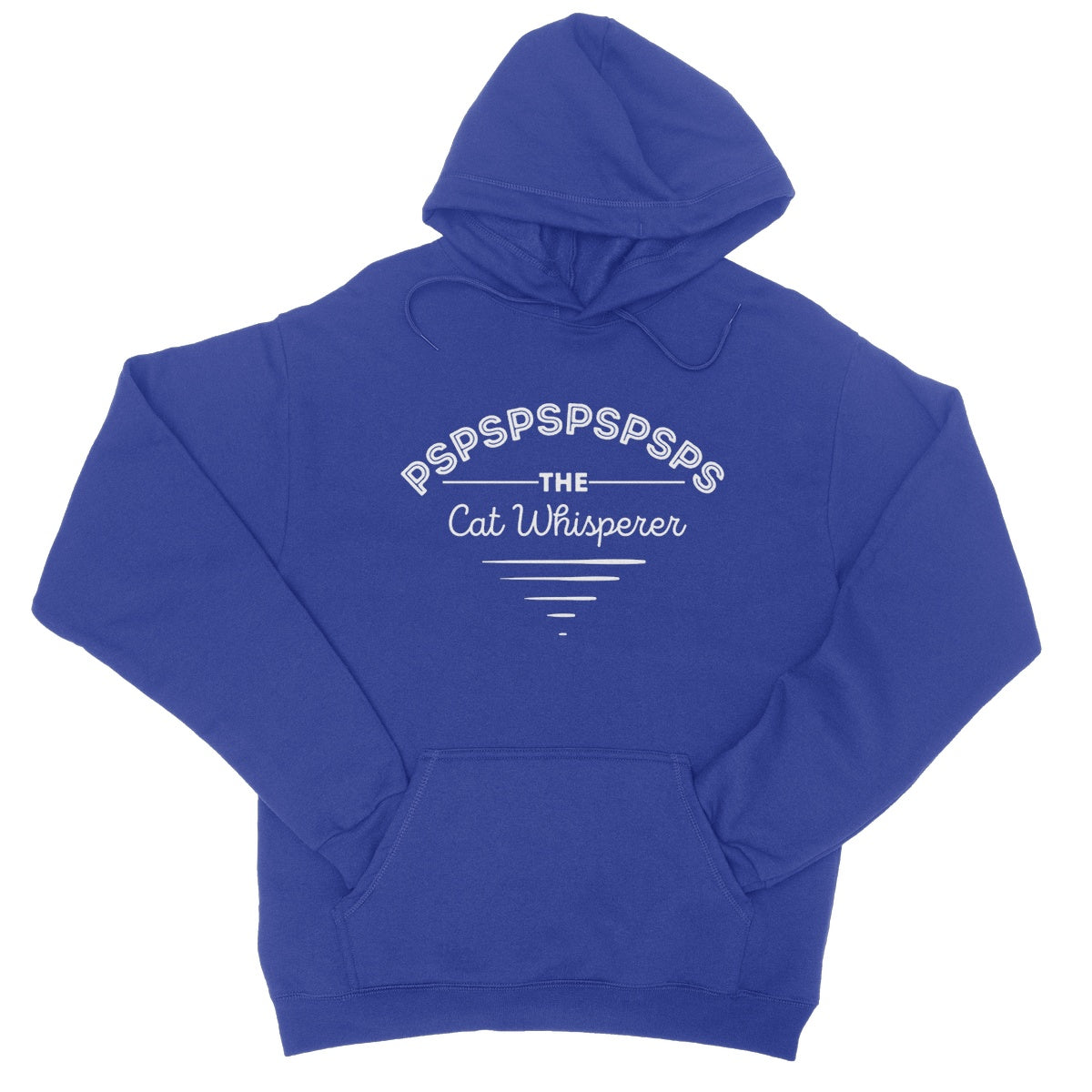 the cat whisperer hoodie blue
