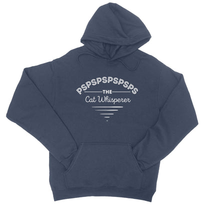 The Cat Whisperer Hoodie - Oxford Navy - Funny Hoodie