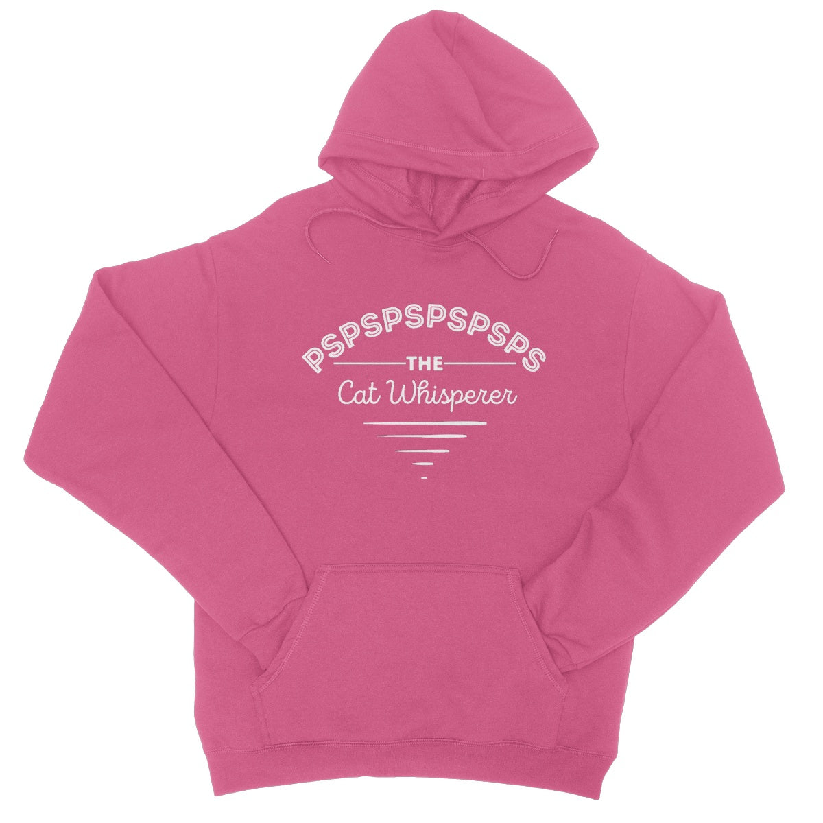 the cat whisperer hoodie pink