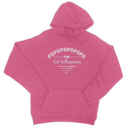 The Cat Whisperer Hoodie - Hot Pink - Funny Hoodie