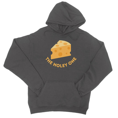 The Holey Cheese Hoodie - Charcoal - Funny Hoodie