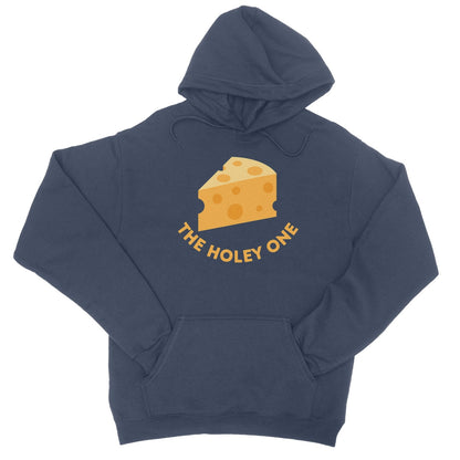 The Holey Cheese Hoodie - Oxford Navy - Funny Hoodie