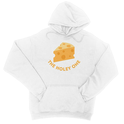 The Holey Cheese Hoodie - Arctic White - Funny Hoodie