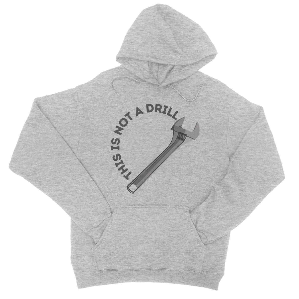 this is not a drill hoodie grey