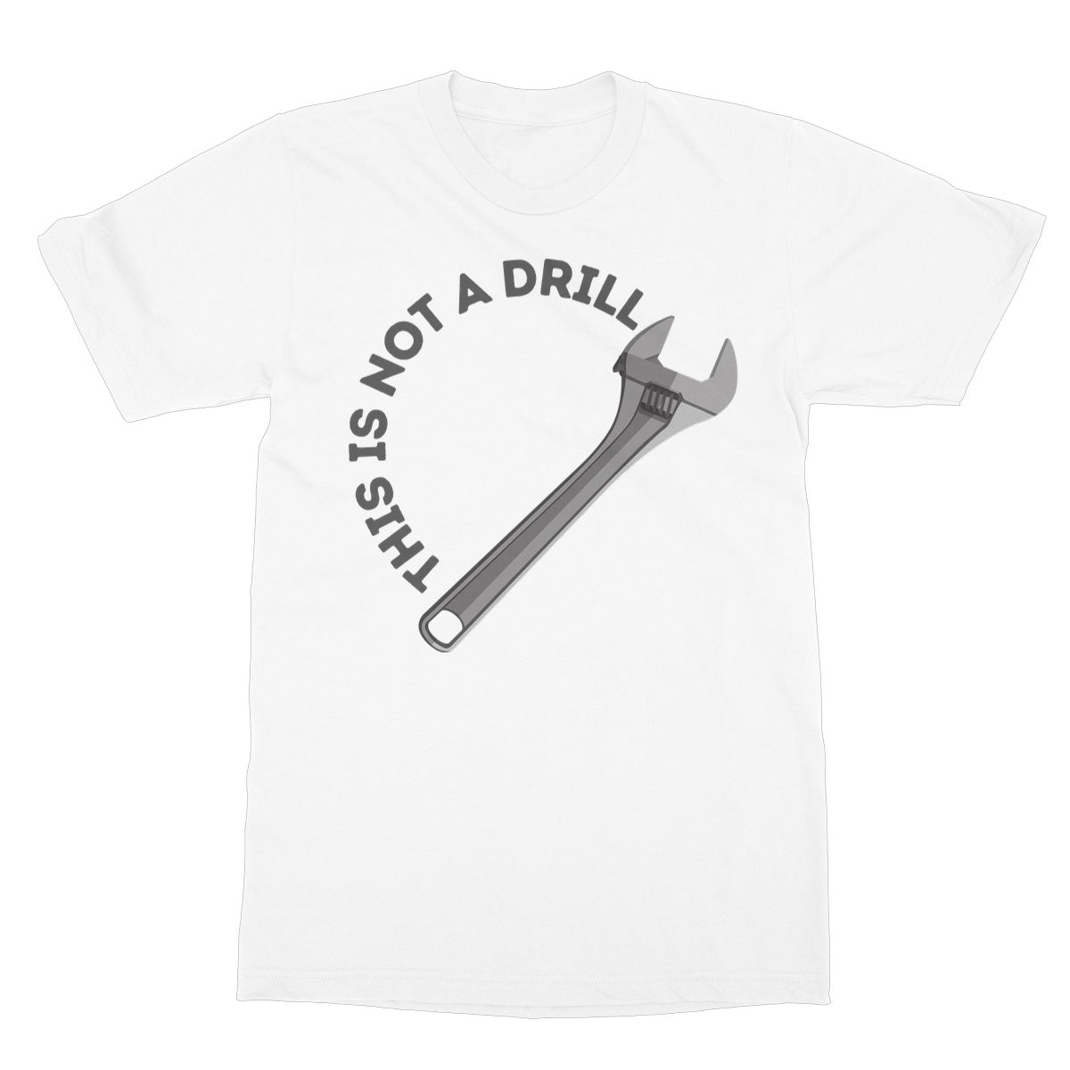 this is not a drill t shirt white