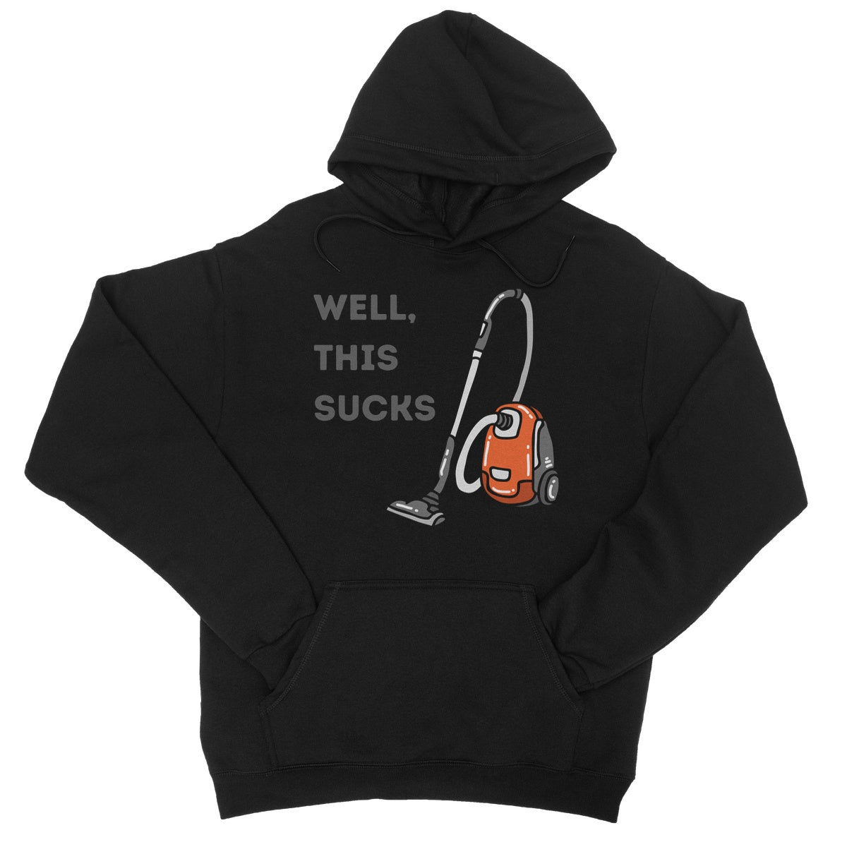 well this suck hoodie black