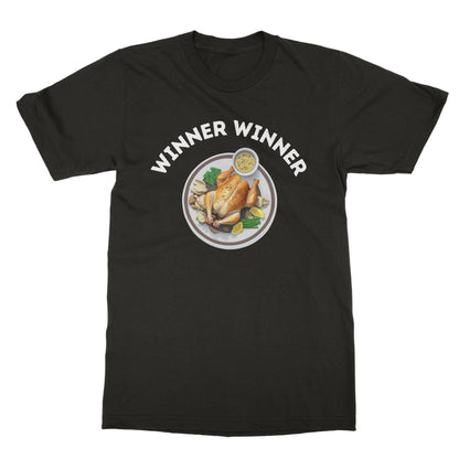 Winner Winner Chicken Dinner T-Shirt - Dark Chocolate - Funny T-Shirt