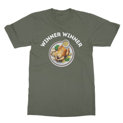 Winner Winner Chicken Dinner T-Shirt - Military Green - Funny T-Shirt