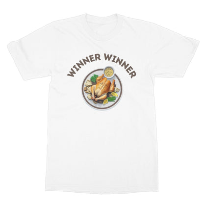 Winner Winner Chicken Dinner T-Shirt - White - Funny T-Shirt