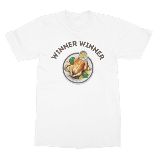 Winner Winner Chicken Dinner T-Shirt - White - Funny T-Shirt