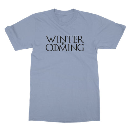 Winter Is Coming T-Shirt - Light Blue - Funny T-Shirt