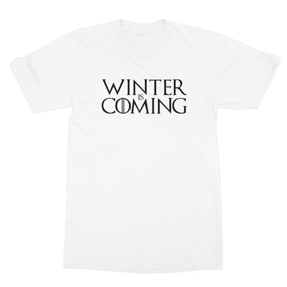 Winter Is Coming T-Shirt - White - Funny T-Shirt